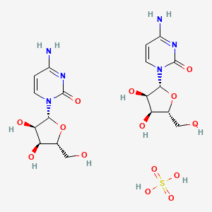 molecular formula C18H28N6O14S B2941763 Cytidine hemisulfate CAS No. 6018-48-0