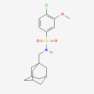 molecular formula C18H24ClNO3S B2941784 N-[(adamantan-1-yl)methyl]-4-chloro-3-methoxybenzene-1-sulfonamide CAS No. 446028-79-1