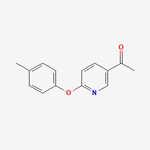 molecular formula C14H13NO2 B2941799 5-Acetyl-2-(4-methylphenoxy) pyridine CAS No. 1553935-56-0