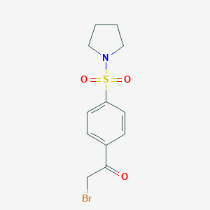 2-Bromo-1-[4-(pyrrolidine-1-sulfonyl)phenyl]ethan-1-one