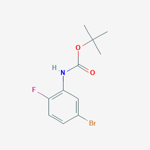 molecular formula C11H13BrFNO2 B2941852 Tert-butyl N-(5-bromo-2-fluorophenyl)carbamate CAS No. 935285-60-2