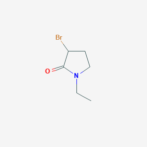 molecular formula C6H10BrNO B2941854 3-Bromo-1-ethylpyrrolidin-2-one CAS No. 110027-12-8