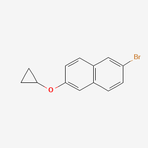 molecular formula C13H11BrO B2941927 2-Bromo-6-cyclopropoxynaphthalene CAS No. 1620776-66-0