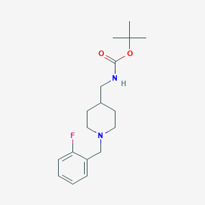 molecular formula C18H27FN2O2 B2941941 tert-Butyl [1-(2-fluorobenzyl)piperidin-4-yl]methylcarbamate CAS No. 1286274-18-7