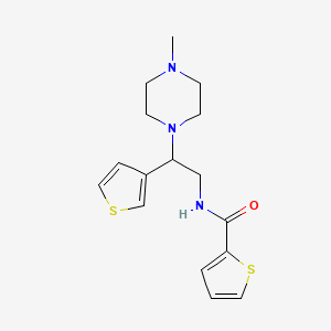 molecular formula C16H21N3OS2 B2942013 N-(2-(4-methylpiperazin-1-yl)-2-(thiophen-3-yl)ethyl)thiophene-2-carboxamide CAS No. 946271-64-3