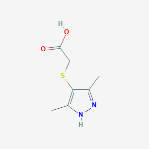 2-[(3,5-dimethyl-1H-pyrazol-4-yl)sulfanyl]acetic Acid