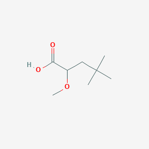 molecular formula C8H16O3 B2942031 2-Methoxy-4,4-dimethylpentanoic acid CAS No. 1557017-76-1