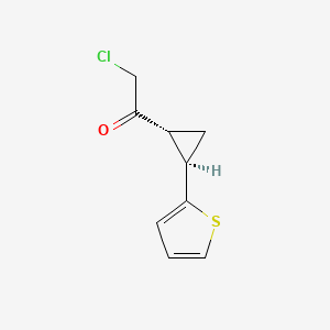 2-Chloro-1-[(1R,2R)-2-thiophen-2-ylcyclopropyl]ethanone