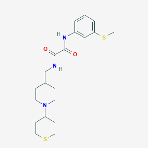 N1-(3-(methylthio)phenyl)-N2-((1-(tetrahydro-2H-thiopyran-4-yl)piperidin-4-yl)methyl)oxalamide