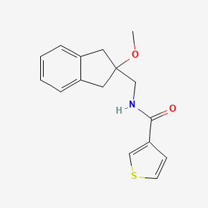 N-((2-methoxy-2,3-dihydro-1H-inden-2-yl)methyl)thiophene-3-carboxamide