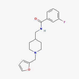 3-fluoro-N-((1-(furan-2-ylmethyl)piperidin-4-yl)methyl)benzamide