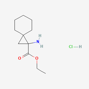 Ethyl 2-aminospiro[2.5]octane-2-carboxylate;hydrochloride