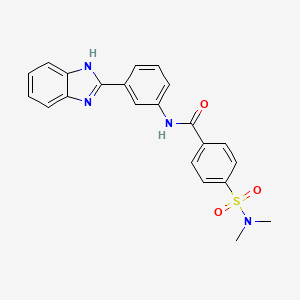 N-(3-(1H-benzo[d]imidazol-2-yl)phenyl)-4-(N,N-dimethylsulfamoyl)benzamide