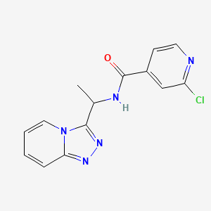 2-chloro-N-(1-{[1,2,4]triazolo[4,3-a]pyridin-3-yl}ethyl)pyridine-4-carboxamide