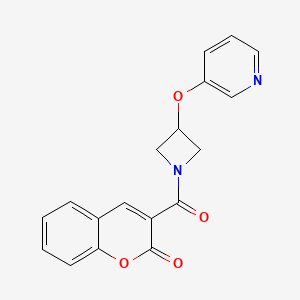3-(3-(pyridin-3-yloxy)azetidine-1-carbonyl)-2H-chromen-2-one