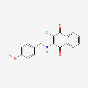 2-Chloro-3-[(4-methoxybenzyl)amino]naphthoquinone