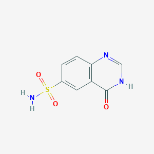 molecular formula C8H7N3O3S B2942231 4-Oxo-3,4-dihydroquinazoline-6-sulfonamide CAS No. 19181-73-8