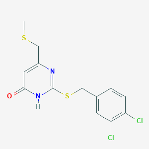 2-[(3,4-Dichlorobenzyl)sulfanyl]-6-[(methylsulfanyl)methyl]-4-pyrimidinol