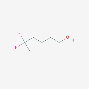 molecular formula C6H12F2O B2942236 5,5-Difluorohexan-1-ol CAS No. 1896920-29-8