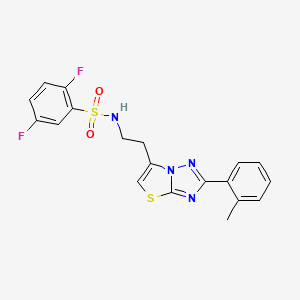2,5-difluoro-N-(2-(2-(o-tolyl)thiazolo[3,2-b][1,2,4]triazol-6-yl)ethyl)benzenesulfonamide