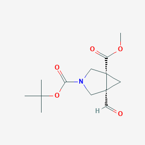 rel-(1R,5S)-3-tert-Butyl 1-methyl 5-formyl-3-azabicyclo[3.1.0]hexane-1,3-dicarboxylate