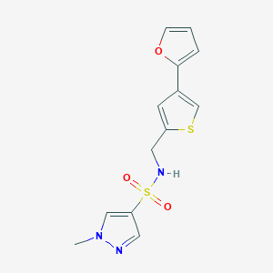 N-[[4-(Furan-2-yl)thiophen-2-yl]methyl]-1-methylpyrazole-4-sulfonamide