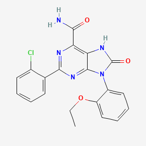 2-(2-chlorophenyl)-9-(2-ethoxyphenyl)-8-oxo-8,9-dihydro-7H-purine-6-carboxamide