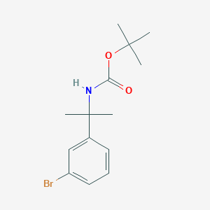 molecular formula C14H20BrNO2 B2942349 tert-Butyl (2-(3-bromophenyl)propan-2-yl)carbamate CAS No. 214964-87-1
