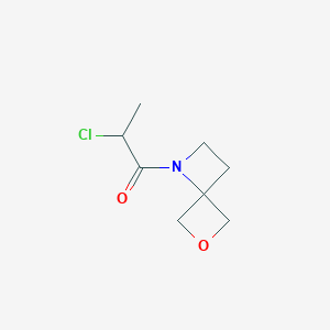 2-Chloro-1-(6-oxa-1-azaspiro[3.3]heptan-1-yl)propan-1-one