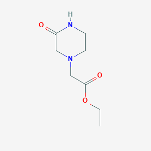 molecular formula C8H14N2O3 B2942388 Ethyl 2-(3-oxopiperazin-1-yl)acetate CAS No. 774493-57-1