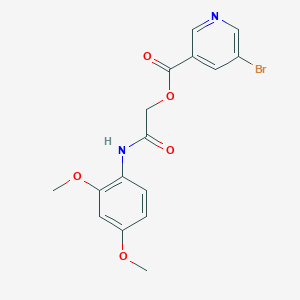 molecular formula C16H15BrN2O5 B2942404 [(2,4-Dimethoxyphenyl)carbamoyl]methyl 5-bromopyridine-3-carboxylate CAS No. 479587-40-1