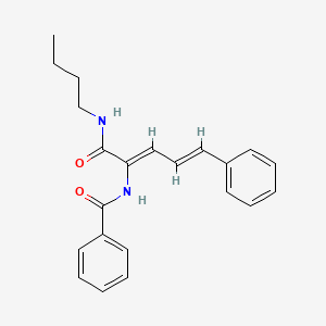 molecular formula C22H24N2O2 B2942448 (2Z,4E)-N-butyl-5-phenyl-2-(phenylformamido)penta-2,4-dienamide CAS No. 302821-97-2