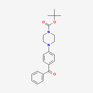 molecular formula C22H26N2O3 B2942492 tert-Butyl 4-(4-benzoylphenyl)piperazine-1-carboxylate CAS No. 2365419-69-6