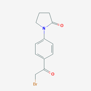 molecular formula C12H12BrNO2 B029425 1-[4-(Bromoacetyl)phenyl]-2-pyrrolidinone CAS No. 870761-09-4