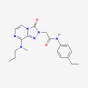 molecular formula C19H24N6O2 B2942521 N-(4-ethylphenyl)-2-(8-(methyl(propyl)amino)-3-oxo-[1,2,4]triazolo[4,3-a]pyrazin-2(3H)-yl)acetamide CAS No. 1251599-08-2