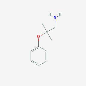 molecular formula C10H15NO B2942545 2-Methyl-2-phenoxypropan-1-amine CAS No. 274686-25-8