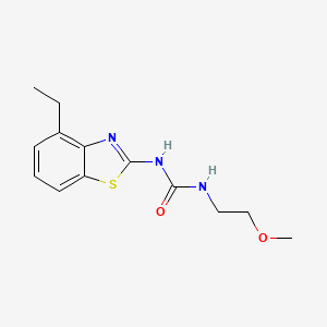 molecular formula C13H17N3O2S B2942554 1-(4-ethyl-1,3-benzothiazol-2-yl)-3-(2-methoxyethyl)urea CAS No. 1206998-65-3