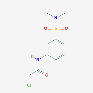molecular formula C10H13ClN2O3S B2942596 2-chloro-N-[3-(dimethylsulfamoyl)phenyl]acetamide CAS No. 379255-29-5