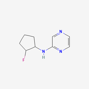 molecular formula C9H12FN3 B2942645 N-(2-fluorocyclopentyl)pyrazin-2-amine CAS No. 2201693-53-8