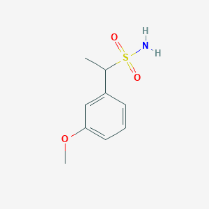 molecular formula C9H13NO3S B2942694 1-(3-Methoxyphenyl)ethane-1-sulfonamide CAS No. 1250487-60-5
