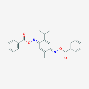 [(E)-[(4E)-5-Methyl-4-(2-methylbenzoyl)oxyimino-2-propan-2-ylcyclohexa-2,5-dien-1-ylidene]amino] 2-methylbenzoate