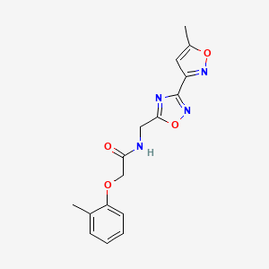 N-((3-(5-methylisoxazol-3-yl)-1,2,4-oxadiazol-5-yl)methyl)-2-(o-tolyloxy)acetamide