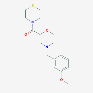 [4-[(3-Methoxyphenyl)methyl]morpholin-2-yl]-thiomorpholin-4-ylmethanone