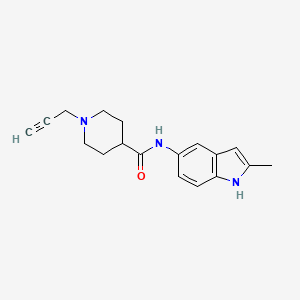 N-(2-methyl-1H-indol-5-yl)-1-(prop-2-yn-1-yl)piperidine-4-carboxamide