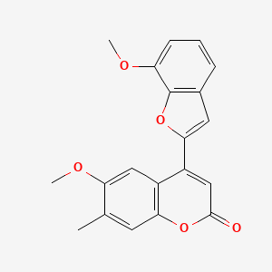 6-Methoxy-4-(7-methoxy-1-benzofuran-2-yl)-7-methylchromen-2-one