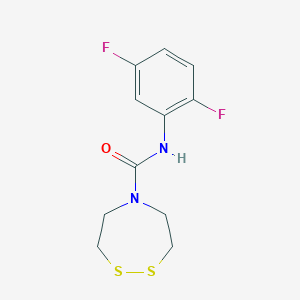 N-(2,5-difluorophenyl)-1,2,5-dithiazepane-5-carboxamide