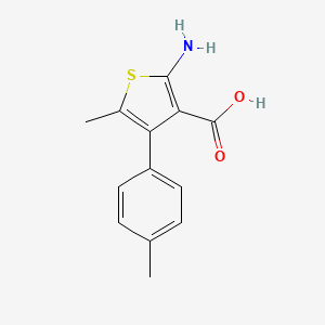 2-Amino-5-methyl-4-(4-methylphenyl)thiophene-3-carboxylic acid