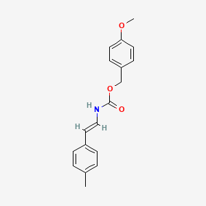 (4-methoxyphenyl)methyl N-[(E)-2-(4-methylphenyl)ethenyl]carbamate