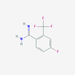 4-Fluoro-2-trifluoromethyl-benzamidine