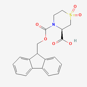 (3R)-4-(9H-Fluoren-9-ylmethoxycarbonyl)-1,1-dioxo-1,4-thiazinane-3-carboxylic acid
